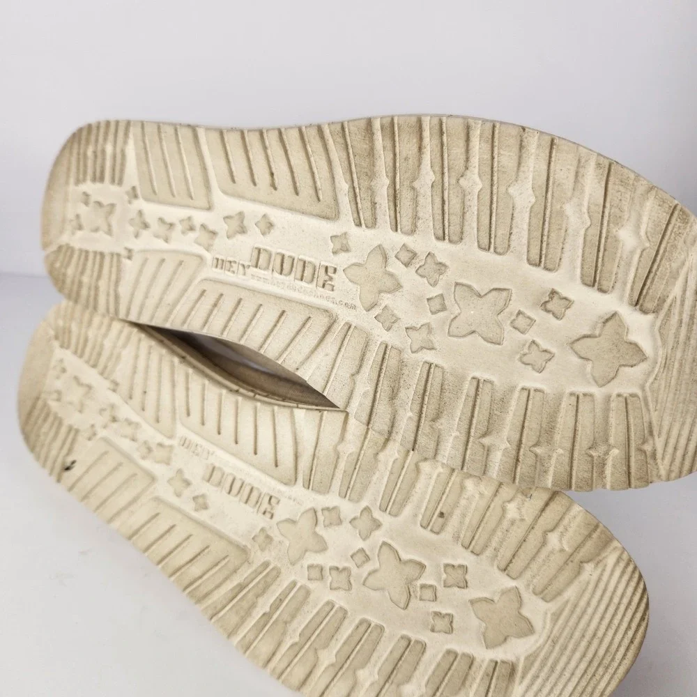 Hey Dude Wendy Dusty Inca Women's Everyday Casual Beige‎ Flat Shoes Size 10